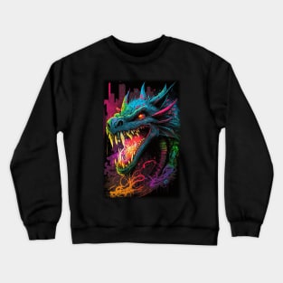Dragon D&D Monster Graffiti Crewneck Sweatshirt